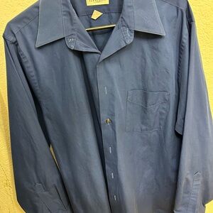 Van Heusen Men's Navy Button Down Shirt